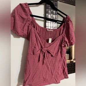 Mauve blouse